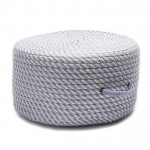 Colonial Mills Pouf Bright Twist Pouf Amethyst & White Round