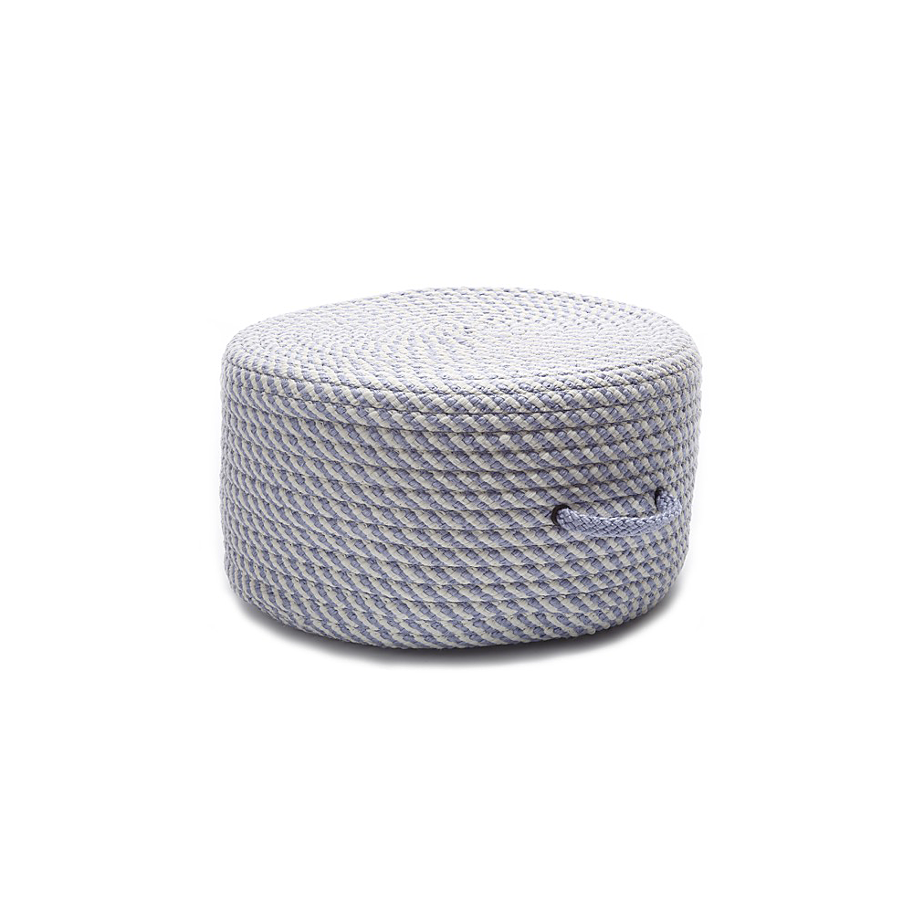 Colonial Mills Pouf Bright Twist Pouf Amethyst & White Round