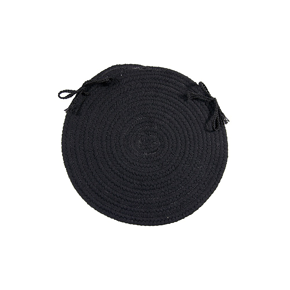 Colonial Mills Chair Pad Bristol Black Chair Pad