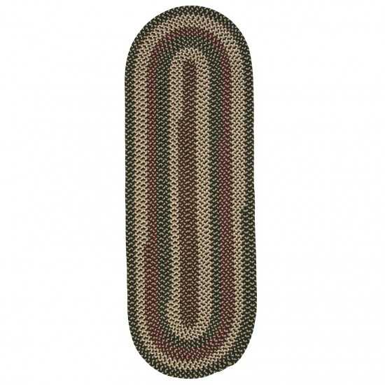 Colonial Mills Rug Brook Farm Winter Green Runner (Oval)