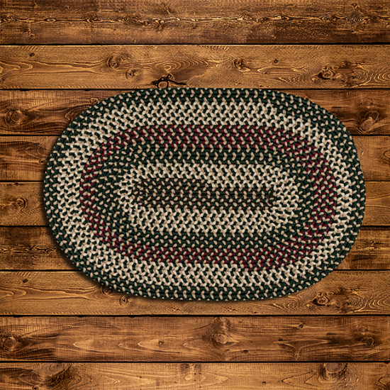 Colonial Mills Rug Brook Farm Winter Green Runner (Oval)