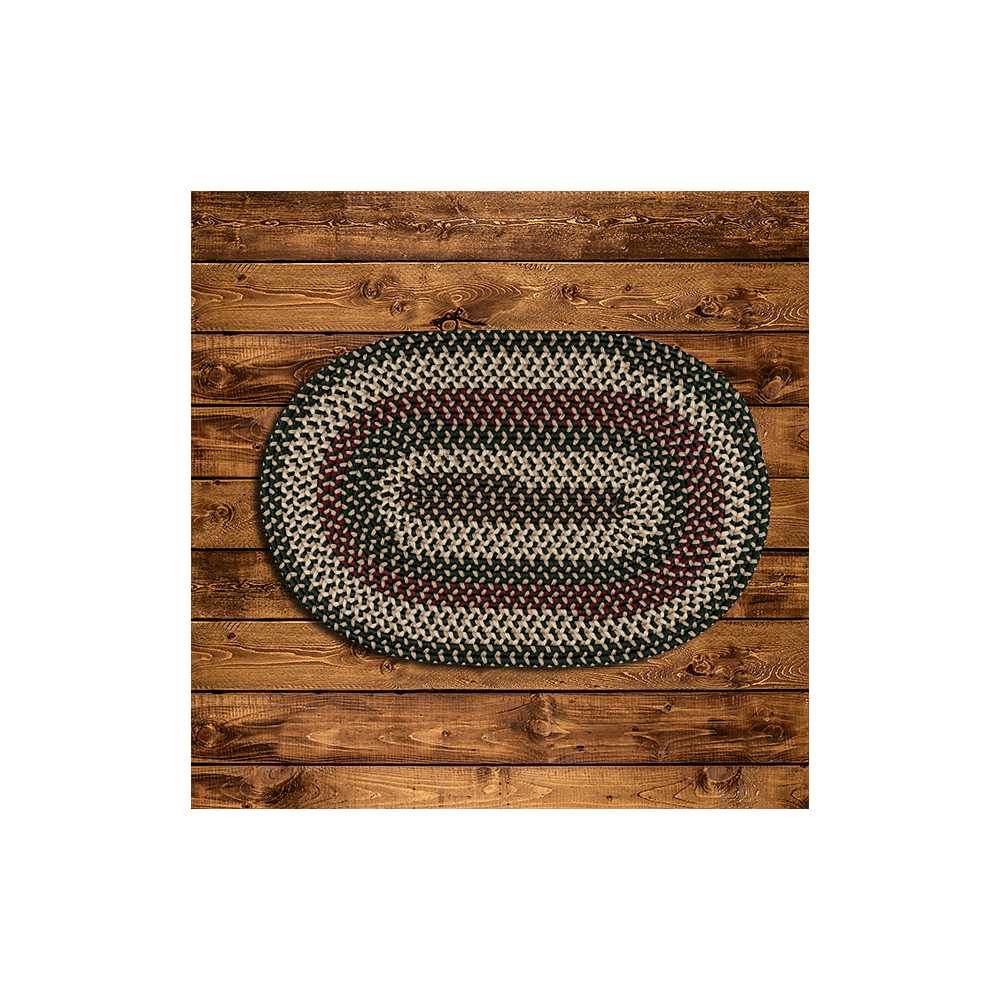 Colonial Mills Rug Brook Farm Winter Green Runner (Oval)