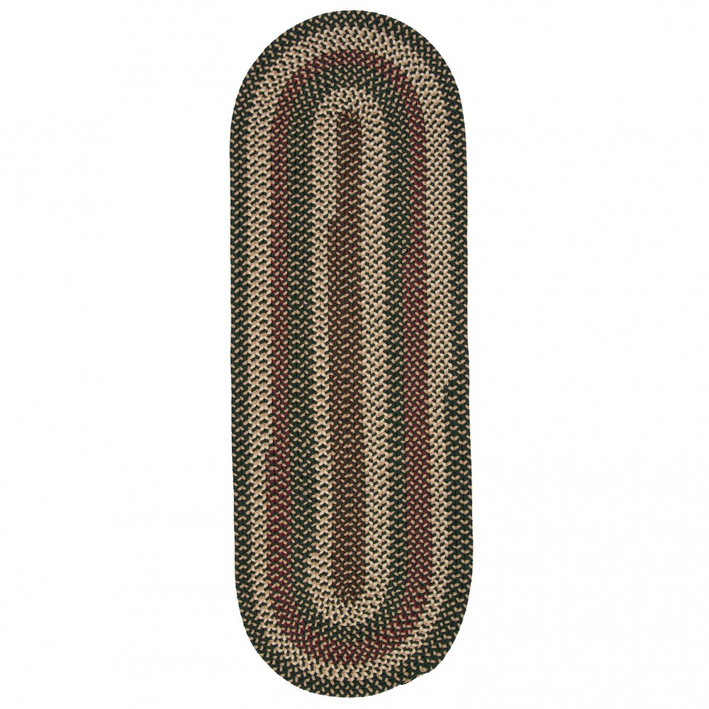 Colonial Mills Rug Brook Farm Winter Green Runner (Oval)