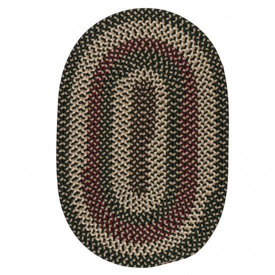 Colonial Mills Rug Brook Farm Winter Green Oval