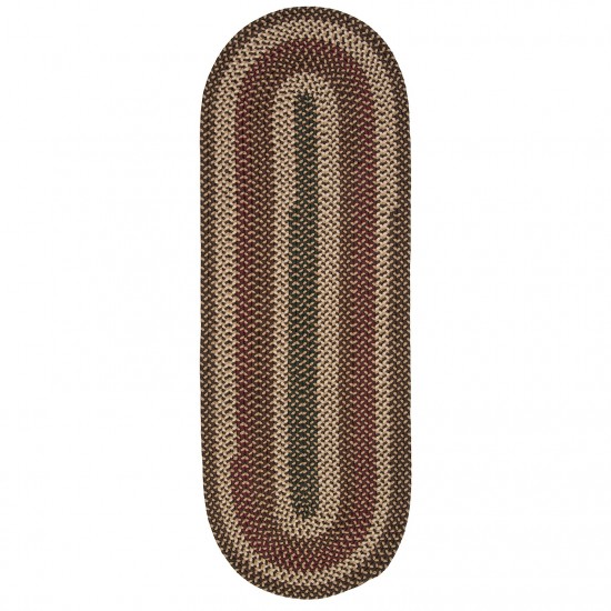 Colonial Mills Rug Brook Farm Natural Earth Runner (Oval)