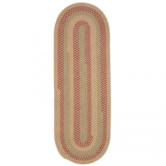 Colonial Mills Rug Brook Farm Tea Stained Runner (Oval)