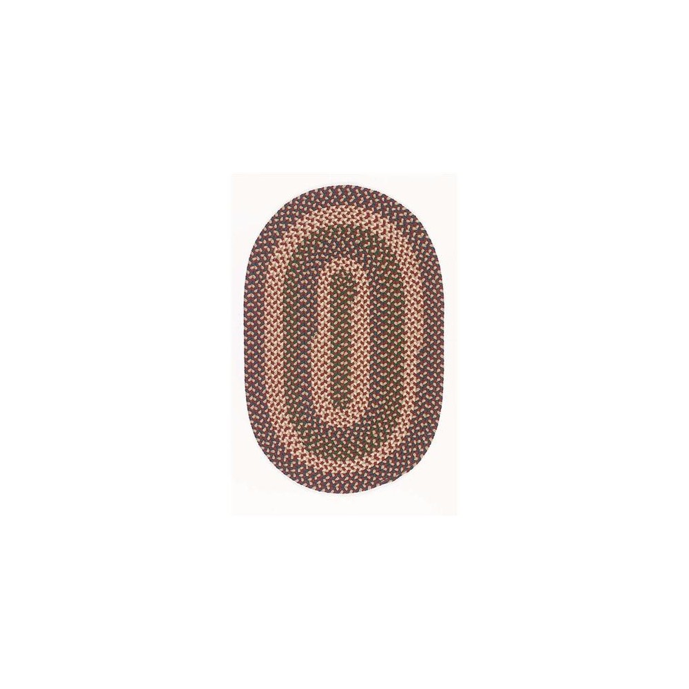 Colonial Mills Rug Brook Farm Burgundy Oval