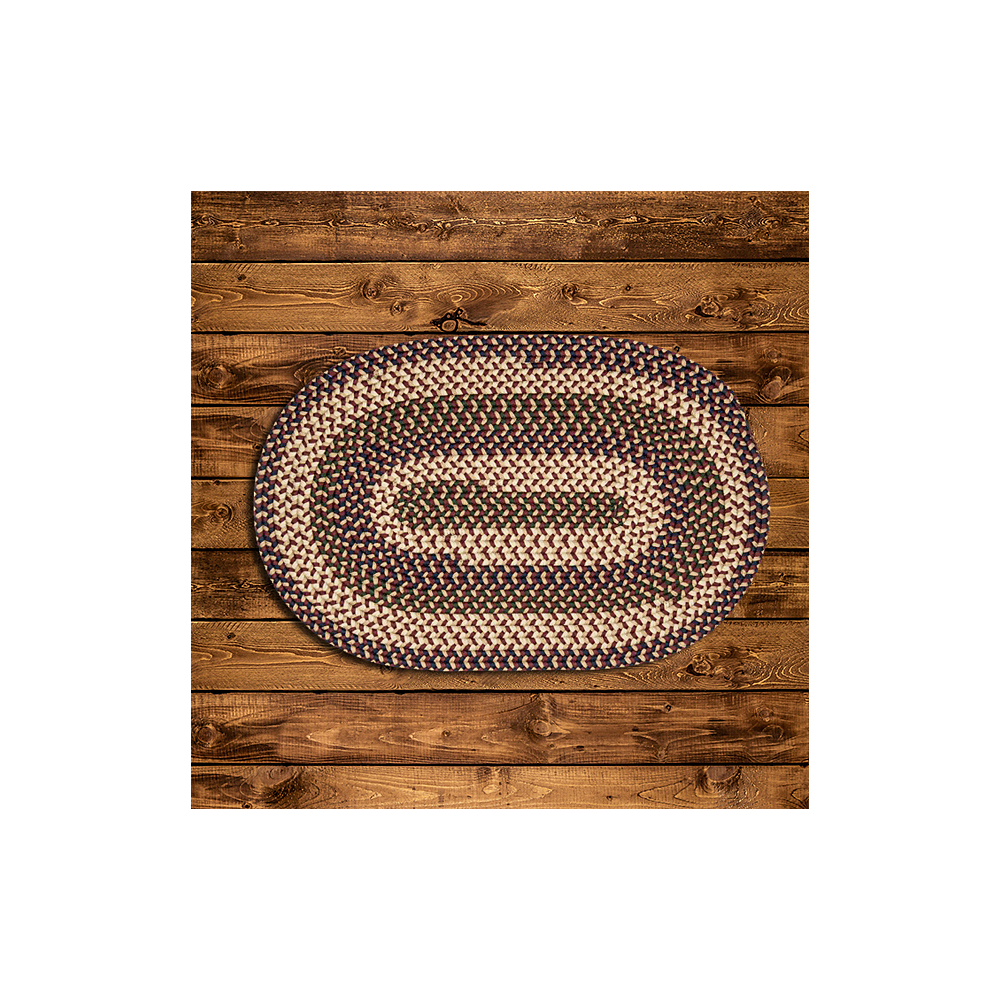 Colonial Mills Rug Brook Farm Burgundy Oval