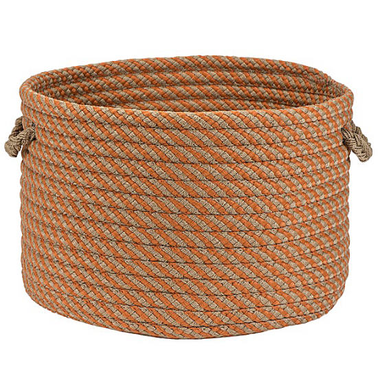 Colonial Mills Basket Cabana Basket Orange Round