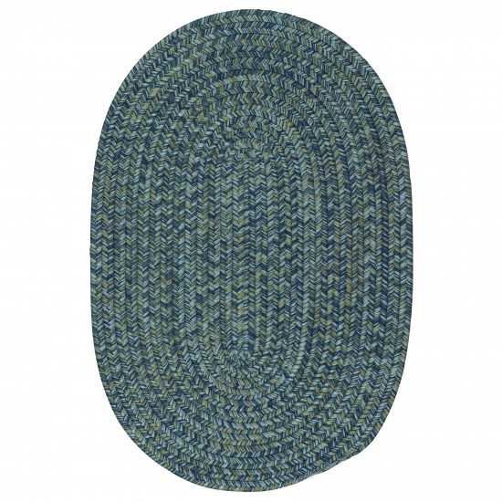 Colonial Mills Rug Carrington Tweed Deep Blue Runner (Oval)