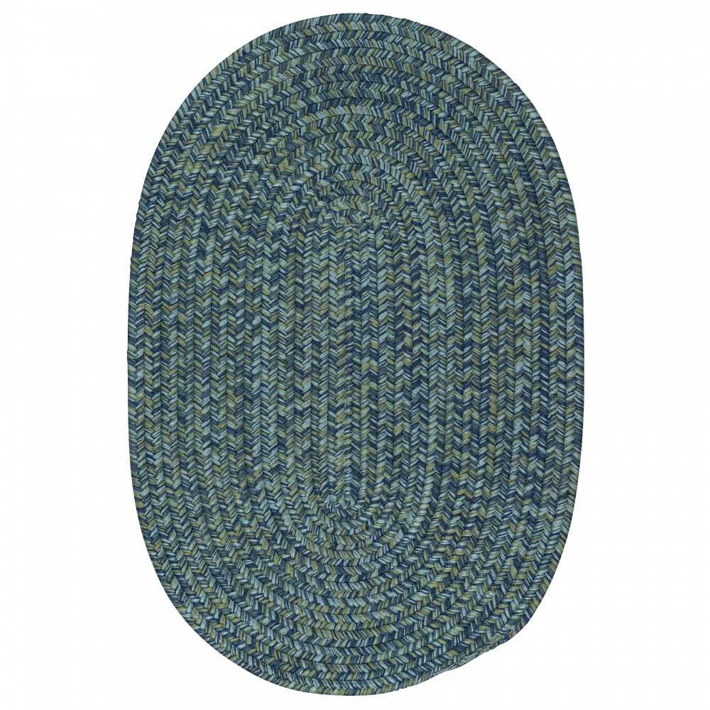 Colonial Mills Rug Carrington Tweed Deep Blue Runner (Oval)