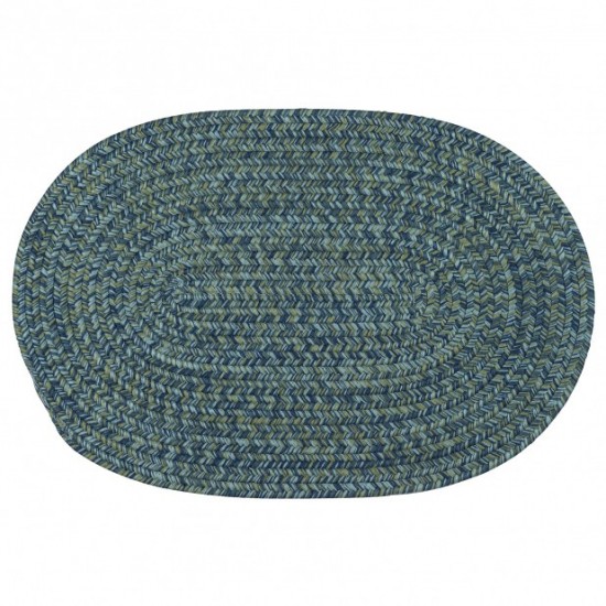 Colonial Mills Rug Carrington Tweed Deep Blue Runner (Oval)