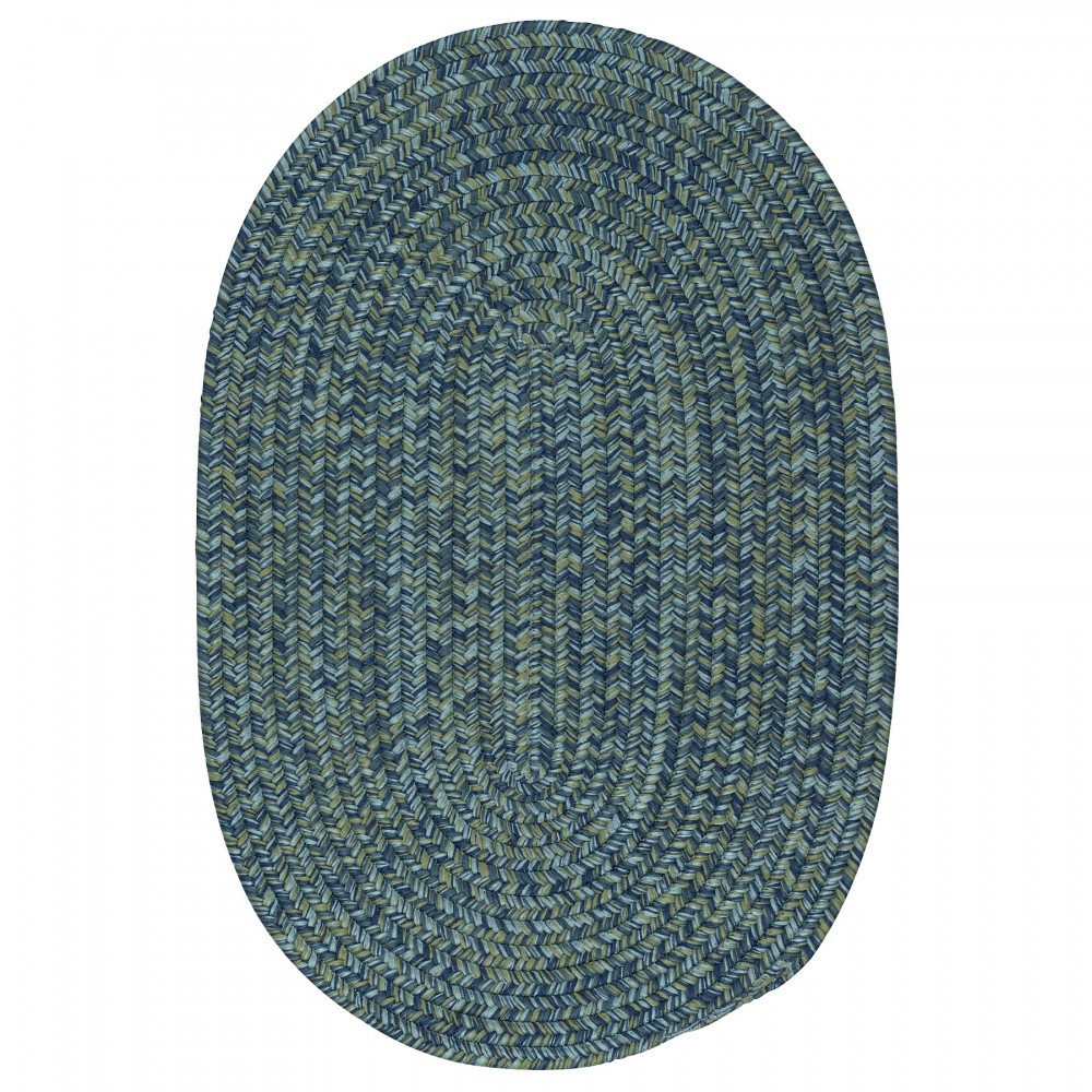 Colonial Mills Rug Carrington Tweed Deep Blue Oval