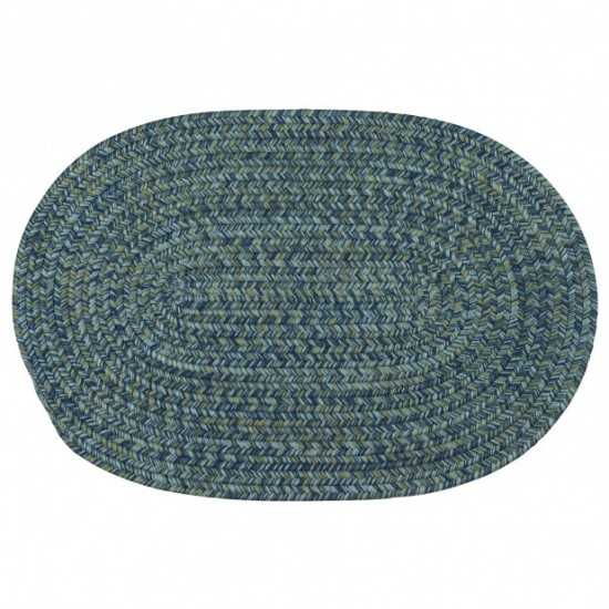 Colonial Mills Rug Carrington Tweed Deep Blue Round