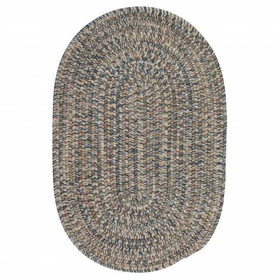 Colonial Mills Rug Carrington Tweed Navy & Tan Sample