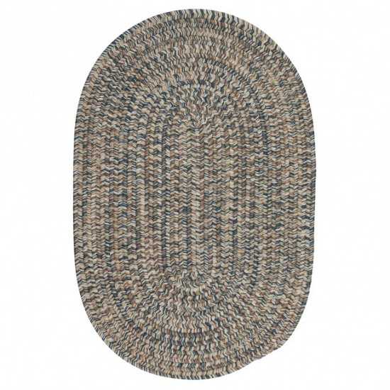 Colonial Mills Rug Carrington Tweed Navy & Tan Oval