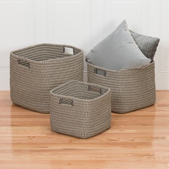 Colonial Mills Basket Carter Basket Grey Rectangle