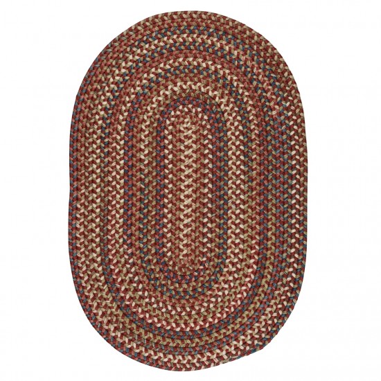 Colonial Mills Rug Cedar Cove Rust Oval