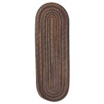 Colonial Mills Rug Cedar Cove Dark Brown Runner (Oval)