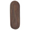 Colonial Mills Rug Cedar Cove Dark Brown Runner (Oval)