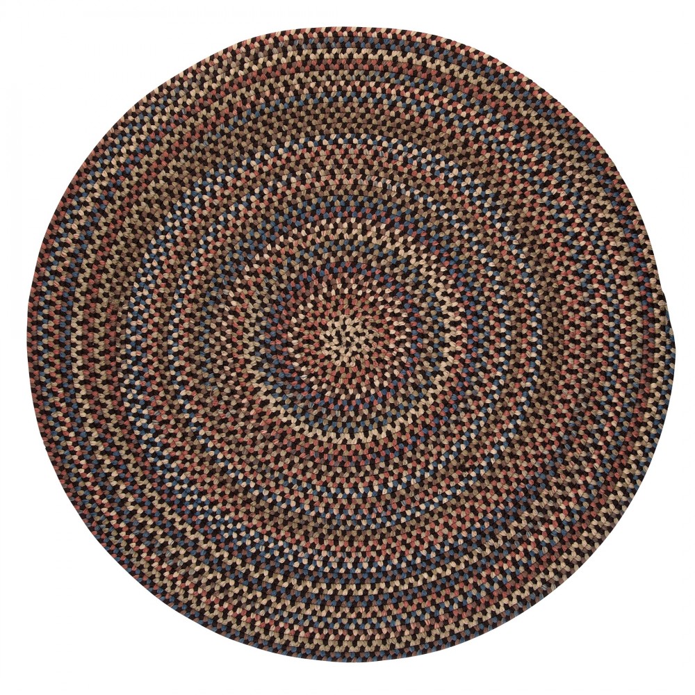 Colonial Mills Rug Cedar Cove Dark Brown Round