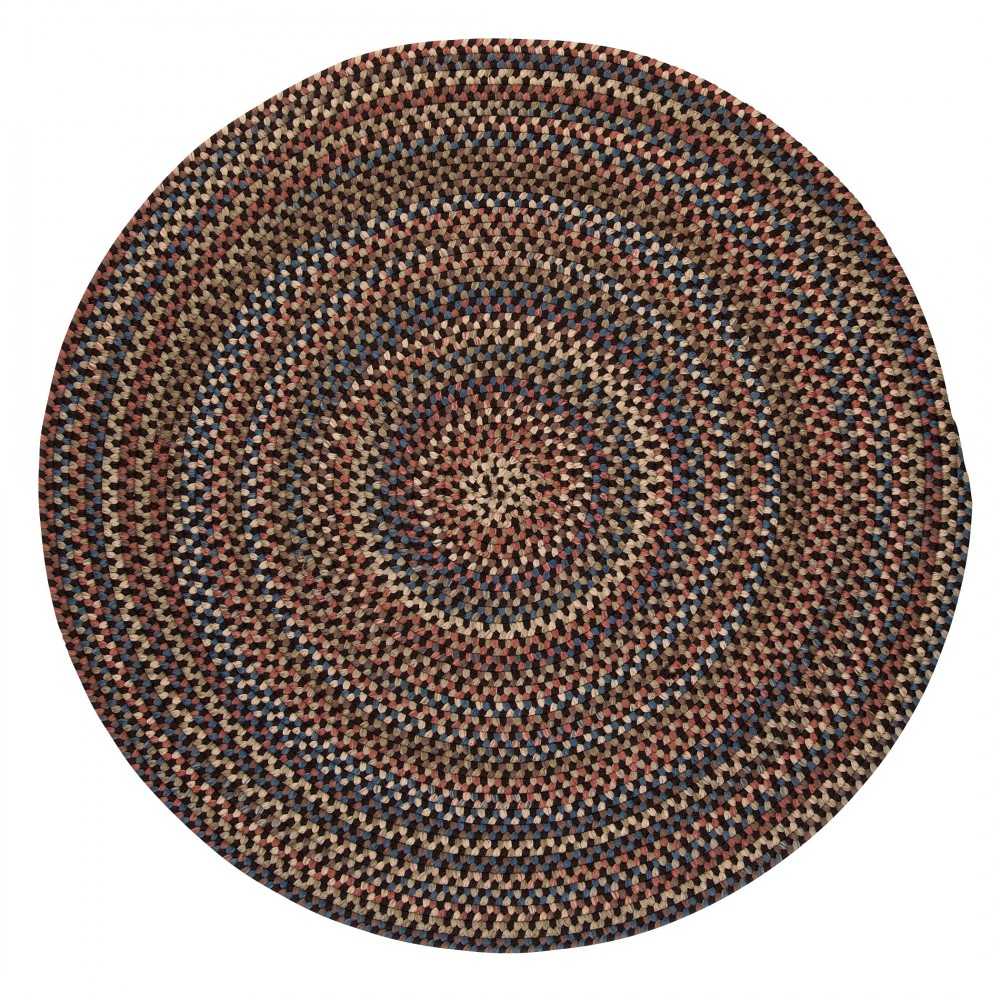 Colonial Mills Rug Cedar Cove Dark Brown Round