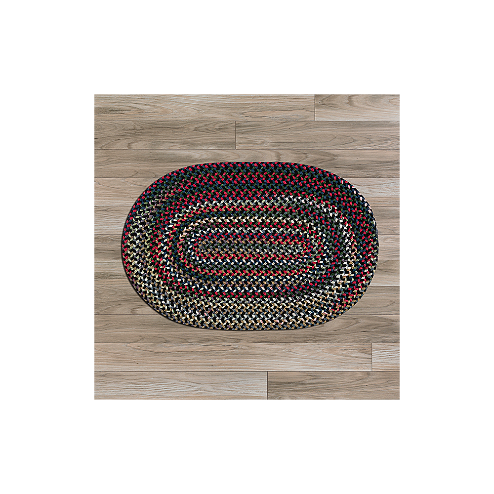 Colonial Mills Rug Chestnut Knoll Black Satin Oval