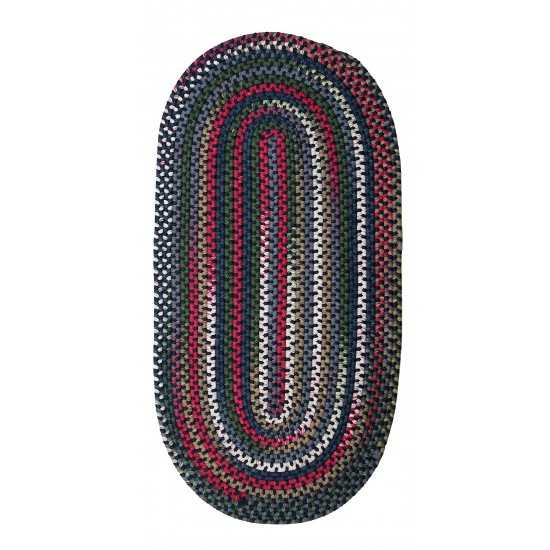 Colonial Mills Rug Chestnut Knoll Baltic Blue Runner (Oval)