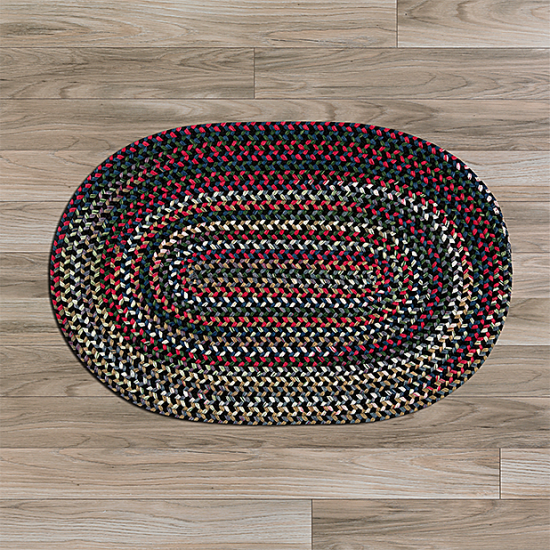 Colonial Mills Rug Chestnut Knoll Black Satin Oval