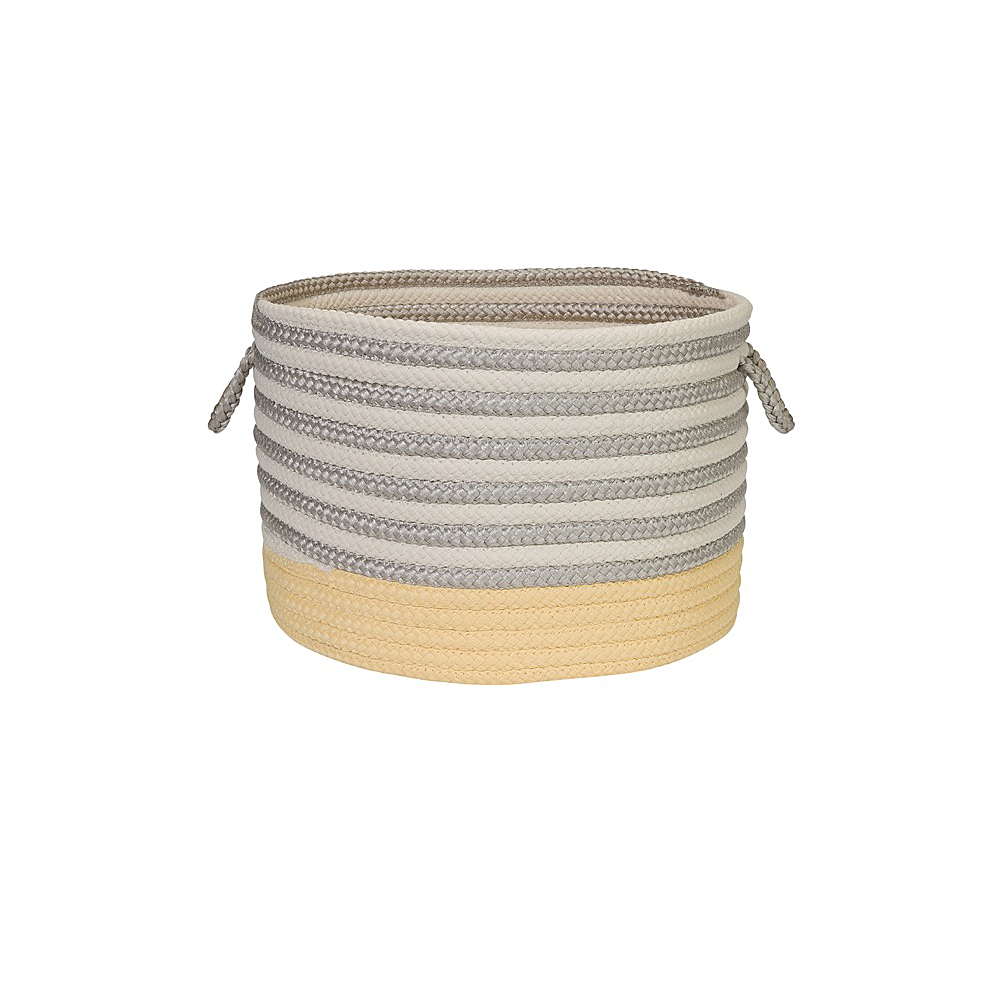 Colonial Mills Basket Chloe Stripe Basket Pale Banana Round Colonial Mills Basket Chloe Stripe Basket Pale Banana Round