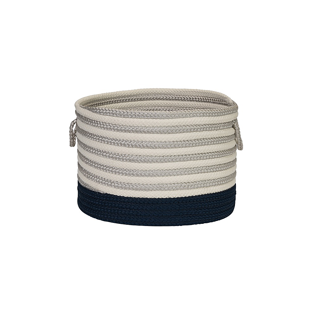 Colonial Mills Basket Chloe Stripe Basket Navy Round