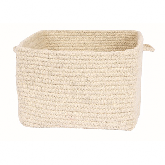 Colonial Mills Basket Chunky Natural Wool Square Basket Natural Square