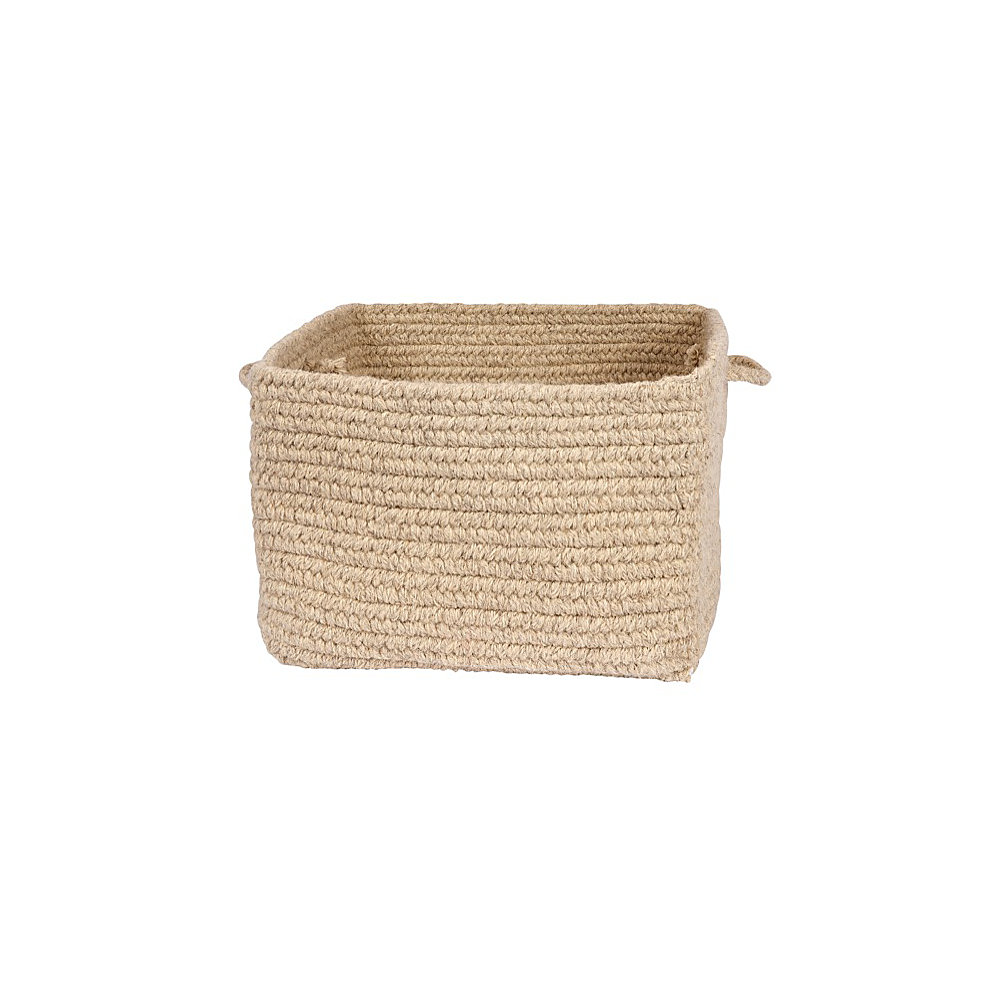 Colonial Mills Basket Chunky Natural Wool Square Basket Light Beige Square