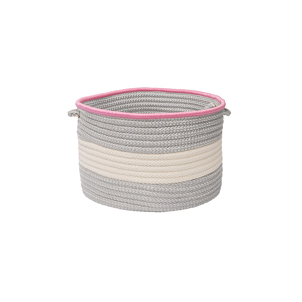 Colonial Mills Basket Color Block Round Basket Shadow Pink Round