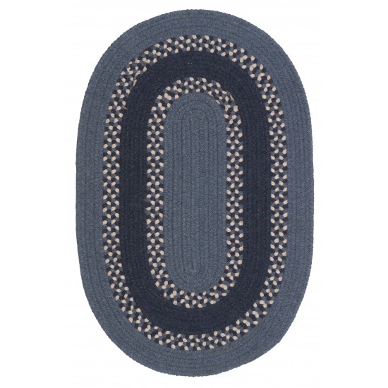 Colonial Mills Rug Corsair Banded Oval Blue Oval