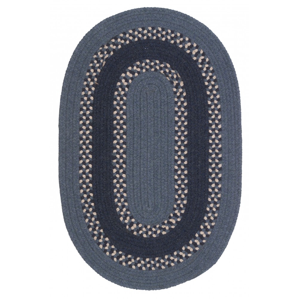 Colonial Mills Rug Corsair Banded Oval Blue Oval