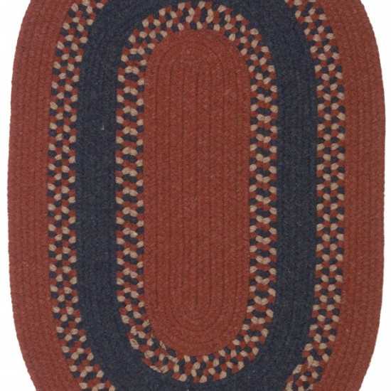 Colonial Mills Rug Corsair Banded Oval Red Oval