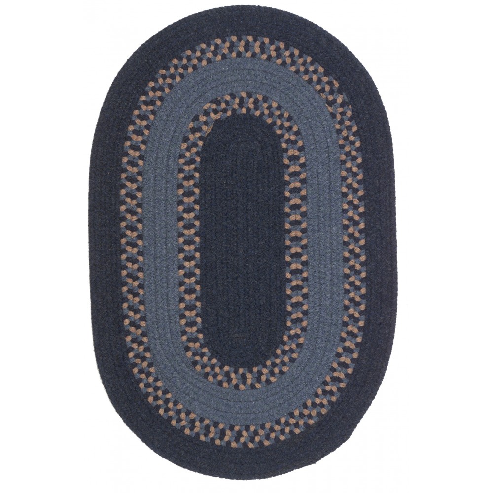 Colonial Mills Rug Corsair Banded Oval Navy Oval Colonial Mills Rug Corsair Banded Oval Navy Oval