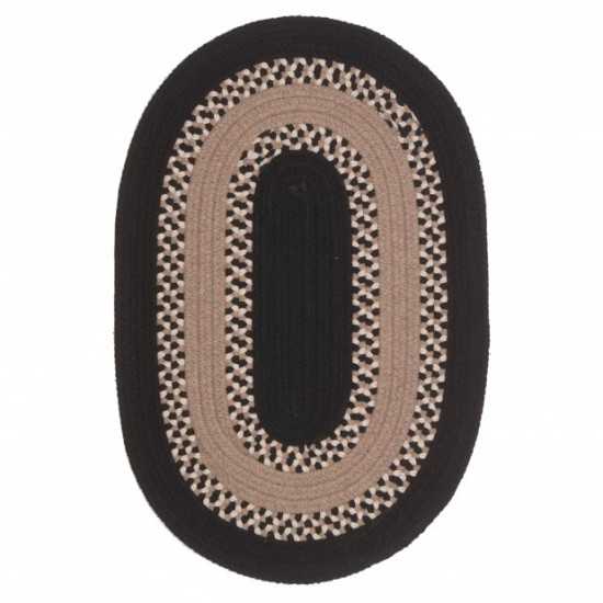 Colonial Mills Rug Corsair Banded Oval Black Oval