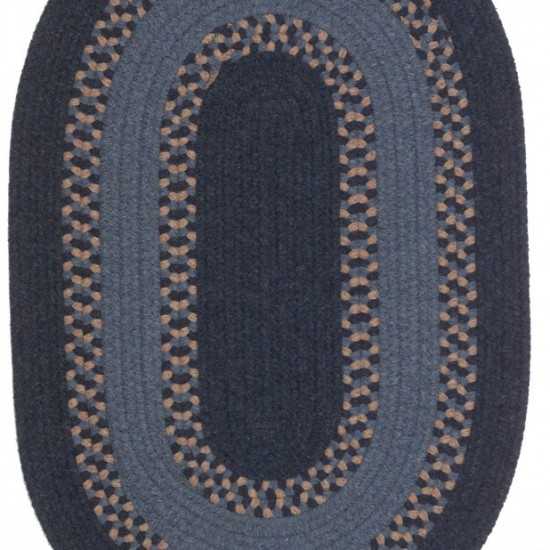 Colonial Mills Rug Corsair Banded Oval Navy Oval