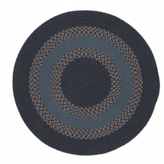 Colonial Mills Rug Corsair Banded Round Navy Round