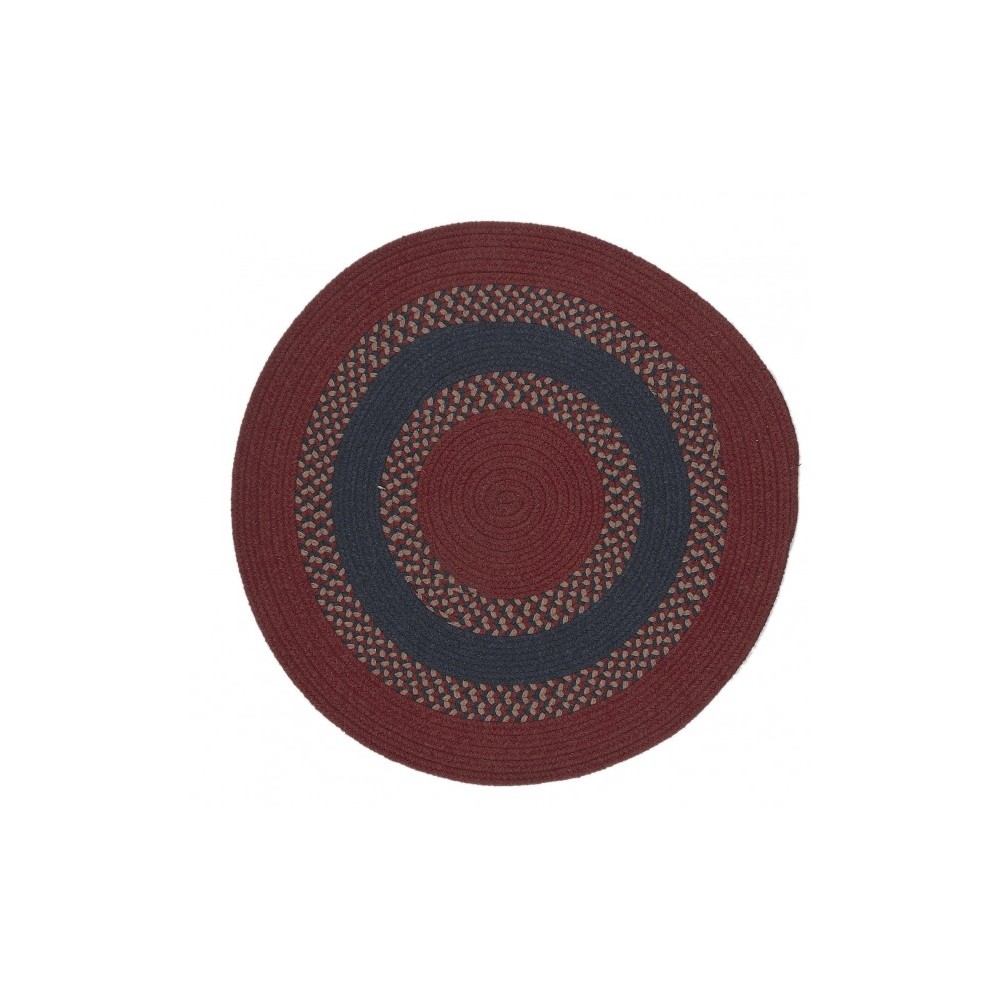 Colonial Mills Rug Corsair Banded Round Red Round