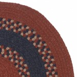 Colonial Mills Rug Corsair Banded Round Red Round