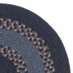 Colonial Mills Rug Corsair Banded Round Navy Round