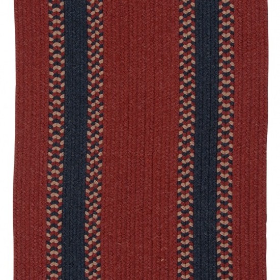 Colonial Mills Rug Corsair Banded Runner Red Runner (Oval)