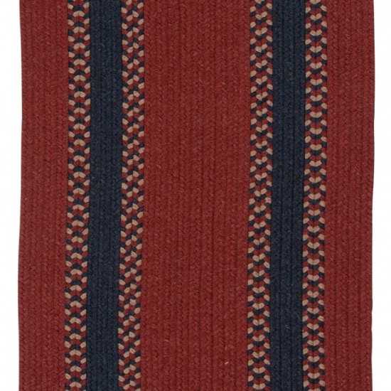 Colonial Mills Rug Corsair Banded Runner Red Runner (Oval)