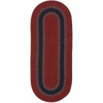 Colonial Mills Rug Corsair Banded Runner Red Runner (Oval)