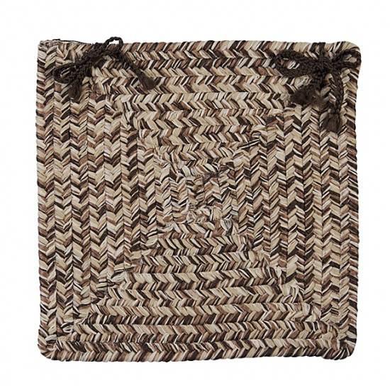 Colonial Mills Chair Pad Corsica Weathered Brown Chair Pad