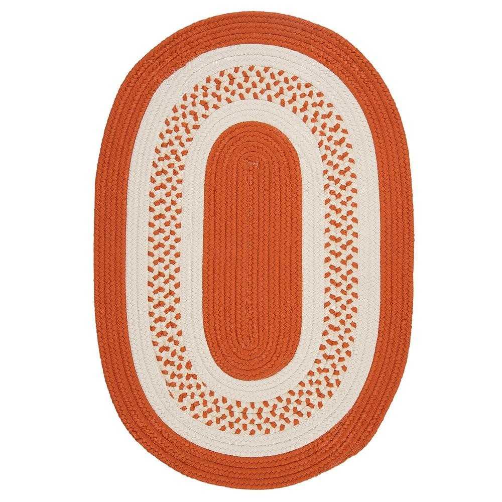 Colonial Mills Rug Crescent Orange Runner (Oval)