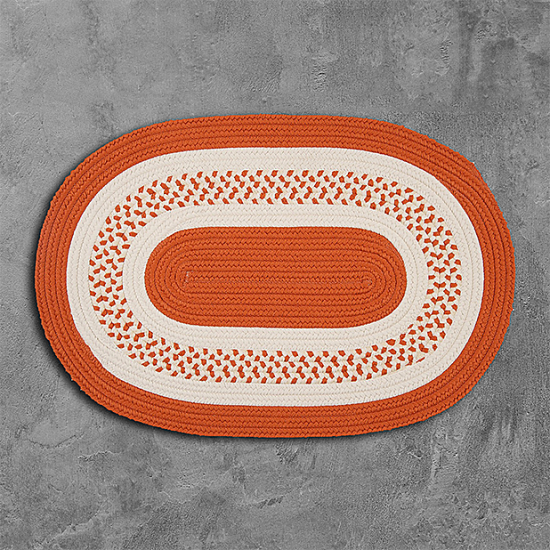 Colonial Mills Rug Crescent Orange Runner (Oval)